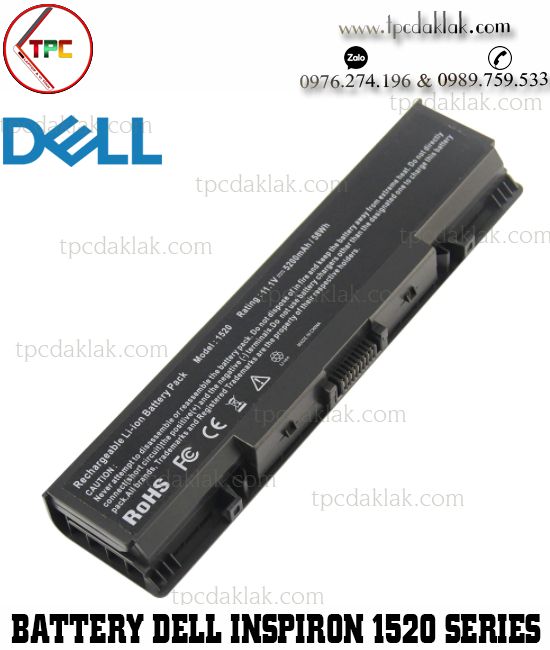 Pin laptop Dell Inspiron 1520, 1521, 1720, 1721, 530s - Vostro 1500, 1700 | NR239, 0GR995, 312-0576